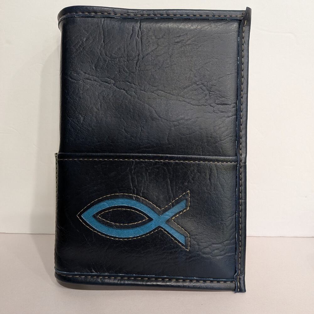 Bible Cover Gregg Original Vintage Size XL Vintage With New Zondervan NIV Bible
